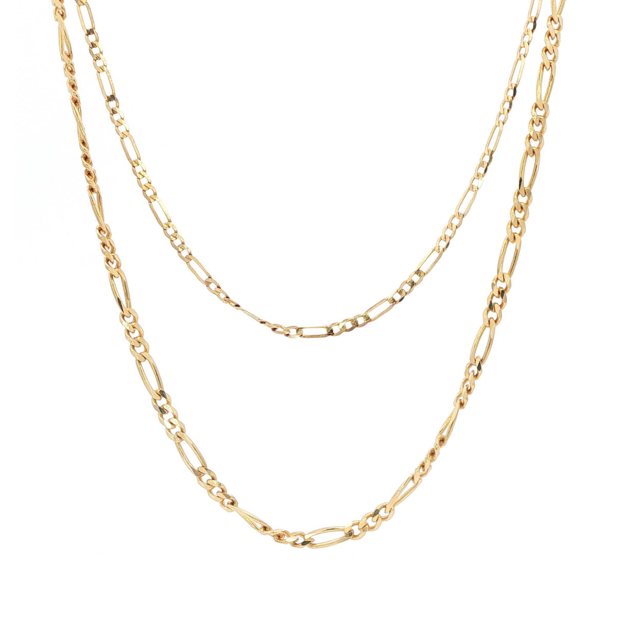 The Figaro Chain, a gold figaro chain necklace